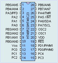 HT46R23����ͼ