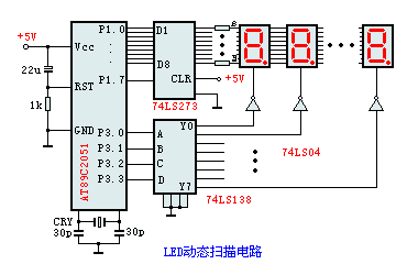 8位LED显示电路